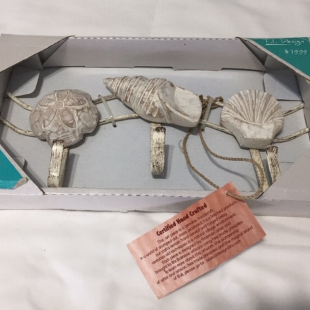 Handcrafted Shell Wall Art Nautical Hanger